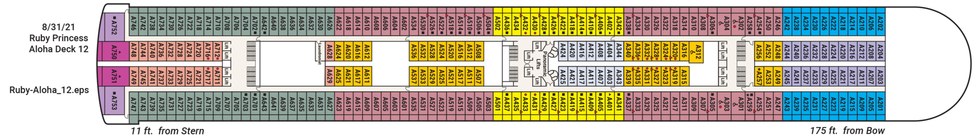 Deck 12 - Aloha plan